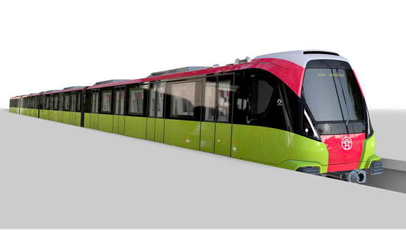 Đìu hiu biệt thự triệu đô của Trịnh Xuân Thanh và cá lại chết trắng Hồ Tây - 10 Dự án Đường sắt đô thị Hà Nội tuyến số 3, đoạn Nhổn - ga Hà Nội được thiết kế và chế tạo tại Pháp. Thiết kế nội, ngoại thất tàu được đề xuất có tên là “Hành trình Xanh” với màu sắc chủ đạo là xanh lá mạ, hồng đỏ và ghi xám - màu của nông sản Việt Nam.