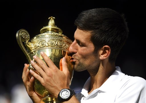 Djokovic vô địch Wimbledon sau chiến thắng áp đảo trước Anderson - 1
Djokovic đăng quang lần thứ tư ở Wimbledon
