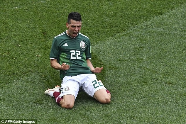 10 ngôi sao tăng giá trị chuyển nhượng sau World Cup 2018 - 10
Hirving Lozano chính là ngôi sao xuất sắc nhất của Mexico ở World Cup 2018, đáng chú ý nhất là bàn thắng vào lưới đội tuyển Đức. PSV muốn giữ chân cầu thủ này, nhưng cả Tottenham lẫn MU sẵn sàng chi 40 triệu euro để có Lozano.
