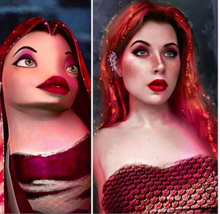 Ngỡ ngàng trước những màn hoá thân thành sao giống y xì đúc - 10 Màn cosplay nàng cá Lola trong phim “Shark tale” của Juliet Gudkova được đánh giá rất cao