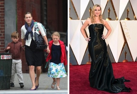 Những mỹ nhân nóng bỏng đập tan định kiến về “mẹ bỉm sữa” - 6 Bà mẹ 3 con Kate Winslet từng chia sẻ rằng bản thân đã không đứng lên bàn cân trong suốt 12 năm. Và chính sự tự tin không màng béo gầy đã khiến nữ diễn viên phim “Titanic” thêm phần xinh đẹp.