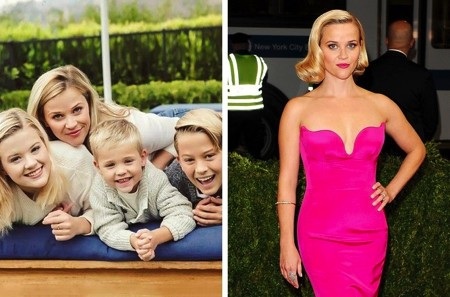 Những mỹ nhân nóng bỏng đập tan định kiến về “mẹ bỉm sữa” - 7 Reese Witherspoon cũng là một bà mẹ 3 con bận bịu tại Hollywood. Tuy nhiên, nữ diễn viên vẫn dành thời gian tập chạy, tập yoga kết hợp với các bài tập pilates và cardio khỏe khoắn.