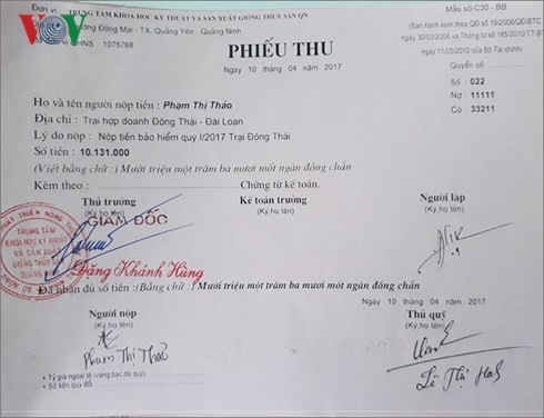 Quảng Ninh: Có đơn vị nợ lương, BHXH đến hàng chục tỷ đồng - 2 Mặc dù hàng quý, các công nhân vẫn tự bỏ tiền ra đóng BHXH nhưng Trung tâm KHKT và Sản xuất giống thủy sản Quảng Ninh không nộp về BHXH Quảng Yên