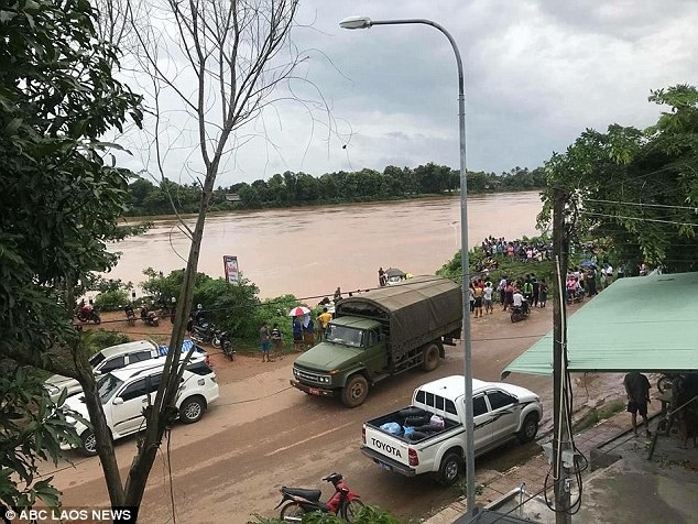 Làng mạc Lào chìm biển nước sau sự cố vỡ đập thủy điện - 10 Nằm cách thủ đô Viêng Chăng 550km về phía nam, đập Xepian-Xe Nam Noy có dung tích chứa khoảng 1 tỷ tấn nước với chiều rộng 1,6 km. (Ảnh: ABC)