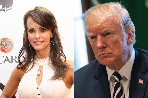 Tiết lộ đoạn băng ghi âm ông Trump bàn việc mua sự “im lặng" của người mẫu Playboy - 1
Cựu người mẫu Playboy Karen McDougal và Tổng thống Mỹ Donald Trump (Ảnh: Getty)