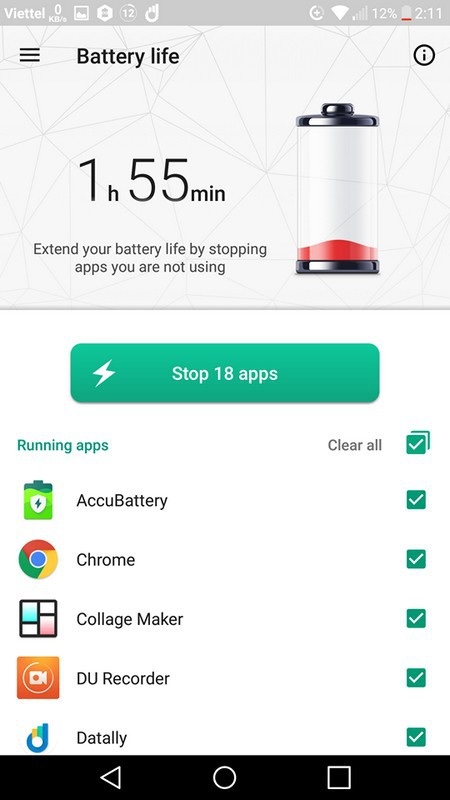 Ứng dụng tối ưu giúp kéo dài thời lượng sử dụng pin trên smartphone - 3 Ứng dụng tối ưu giúp kéo dài thời lượng sử dụng pin trên smartphone - 3