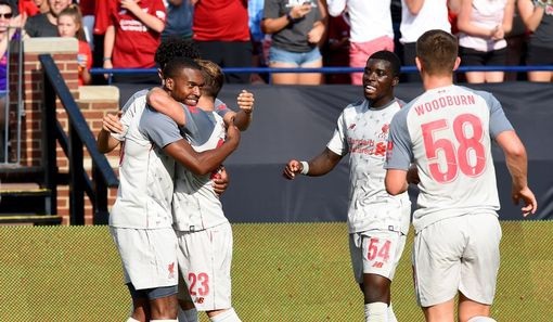 MU thảm bại trước Liverpool tại IC Cup - 3
Các cầu thủ Liverpool ăn mừng bàn thắng của Sturridge