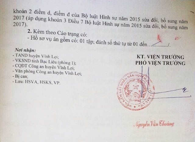 Đi đòi nợ, bị truy tố “cướp tài sản”: Ban Nội chính Tỉnh ủy Bạc Liêu sẽ giám sát việc xét xử! - 3 Viện KSND huyện Vĩnh Lợi ra cáo trạng truy tố ông Nguyễn Văn Phèn tội Cướp tài sản.