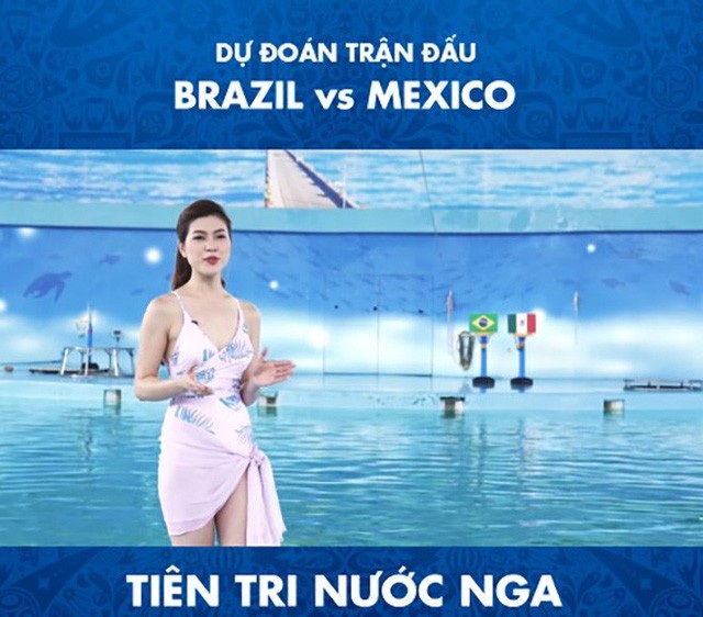 Cái kết không ngờ chuyện MC mặc bikini dẫn World Cup và nhà triệu đô của sao Việt - 2 Sau khi nhận vô vàn ý kiến chỉ trích việc diện bikini trên truyền hình, Hoa khôi Thu Hằng đã tiết chế, chọn trang phục tinh tế hơn khi dẫn chương trình Tiên tri nước Nga.