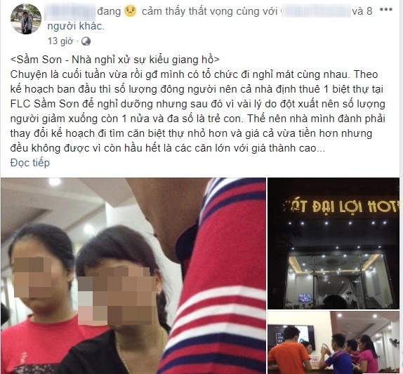 Du khách “tố” nhà nghỉ Sầm Sơn đuổi khách trong đêm vì “tự ý ra ngoài ăn” - 1 Ngay sau khi đăng tải trên mạng xã hội, bài viết của anh Đ đã nhận được nhiều lượt chia sẻ và bình luận.