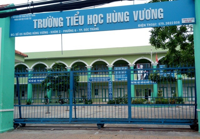 Phòng Giáo dục không dự đối thoại với phụ huynh - 1 Trường Tiểu học Hùng Vương, nơi xảy ra vụ việc.