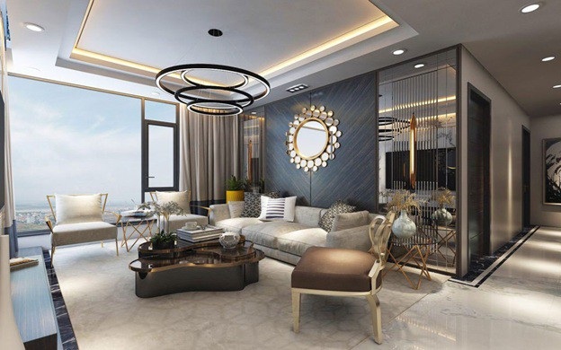 Dự án nào "View" Sông Hồng đẹp nhất hiện nay? - 2 Phối cảnh sang trọng, đẳng cấp tại căn hộ ở dự án Sunshine City
