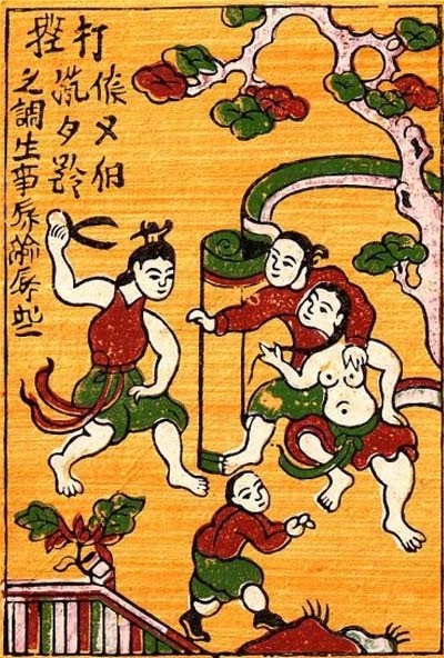 Vi Thùy Linh: “Đánh ghen dùng cách thức man rợ là sự ngu dốt” - 2 Bức tranh Đánh ghen xuất hiện trong chương trình.