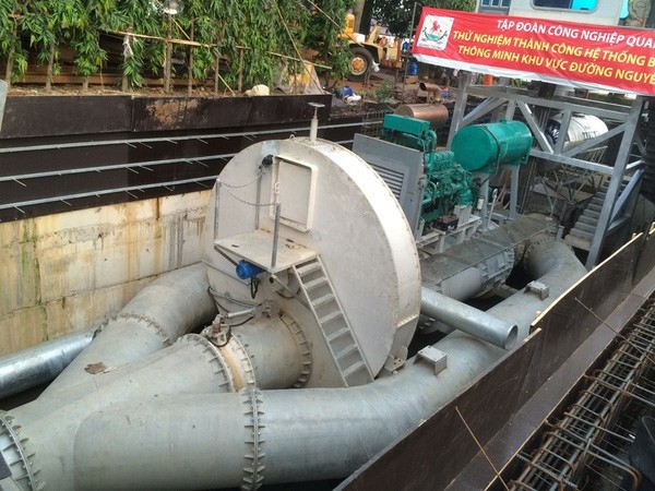Chủ máy bơm “siêu khủng” xin TPHCM tạm ứng 30 tỷ đồng - 1 Máy bơm siêu khủng chống ngập cho đường Nguyễn Hữu Cảnh có công suất lên đến 97.000m3/giờ
