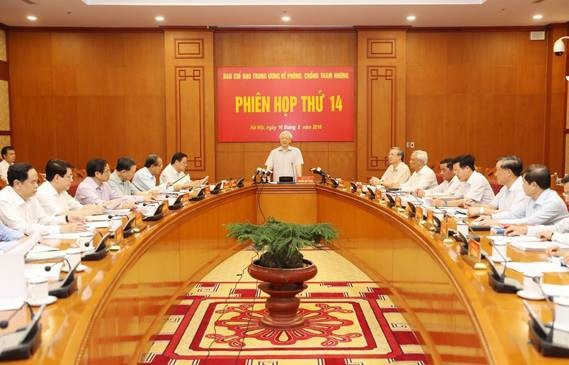 Tổng Bí thư: Đã kỷ luật 56 cán bộ diện Trung ương quản lý - 1 Tổng Bí thư chủ trì phiên họp thứ 14 của Ban chỉ đạo Trung ương về phòng chống tham nhũng