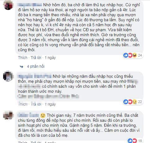 Bức ảnh cha đếm từng đồng lẻ nộp học phí cho con khiến nhiều người khóc òa - 2 Bình luận xúc động của cư dân mạng. Ảnh chụp màn hình