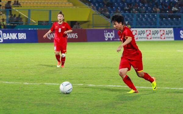 Đánh bại Thái Lan, đội tuyển nữ Việt Nam giành vé vào tứ kết Asiad 2018 - 2
Đội tuyển nữ Việt Nam liên tục dẫn bàn trong cả trận đấu