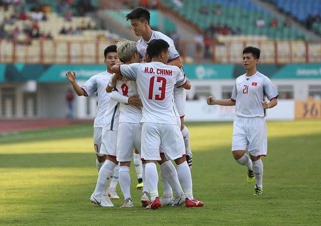 Olympic Việt Nam chưa để thủng lưới bàn nào tại Asiad 2018 - 1 Olympic Việt Nam là một trong hai đội chưa để thủng lưới bàn nào tại Asiad 2018 (ảnh: Huyền Trang)