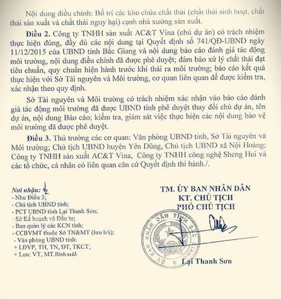 Lo ngại trở thành bãi phế liệu nhập khẩu, Sở TN&MT Bắc Giang đề xuất ngay điều gì? - 3
Ngày 1/6/2018, Công ty TNHH sản xuất AC&T Vina mới hình thành nhưng ngày 9/7/2018, Bộ TN&MT đã cấp giấy chứng nhận đủ điều kiện nhập khẩu phế liệu làm nguyên liệu sản xuất cho công ty này trong khi công ty chưa lập hồ sơ đề nghị xác nhận hoàn thành các công trình bảo vệ môi trường theo quy định.