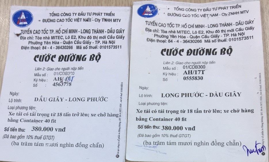 Xuất hiện vé BOT giả trên cao tốc TPHCM - Long Thành - Dầu Giây - 1
Vé giả trên tuyến cao tốc TPHCM - Long Thành - Dầu Giây