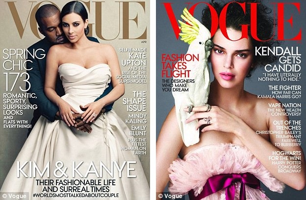 Hai chị gái của Kylie từng xuất hiện trên trang bìa tạp chí Vogue