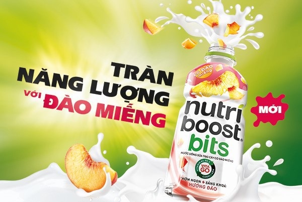 Sữa trái cây có miếng đào thật chiếm trọn trái tim giới trẻ - 2
Sữa trái cây Nutriboost với những miếng đào thật nhai sật sật cùng các vi chất cần thiết cơ thể để có một ngày làm việc năng động và hiệu quả