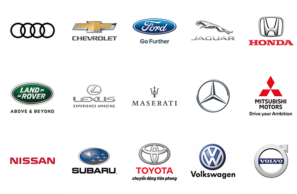 Triển lãm ôtô lớn nhất Việt Nam sẽ vắng BMW, Hyundai và Mazda - 1 Vietnam Motorshow năm nay sẽ chỉ còn lại 15 thương hiệu, bao gồm Audi, Chevrolet, Ford, Honda, Jaguar, Land Rover, Lexus, Maserati, Mercedes-Benz, Mitsubishi, Nissan, Subaru, Toyota, Volkswagen và Volvo.
