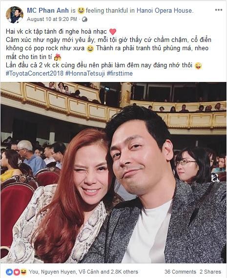 MC Phan Anh và ca sỹ Uyên Linh: “Nhạc cổ điển là màu sắc cần có với nền âm nhạc Việt Nam” - 3
Hai nghệ sỹ chia sẻ trên trang cá nhân sau khi tham dự đêm diễn