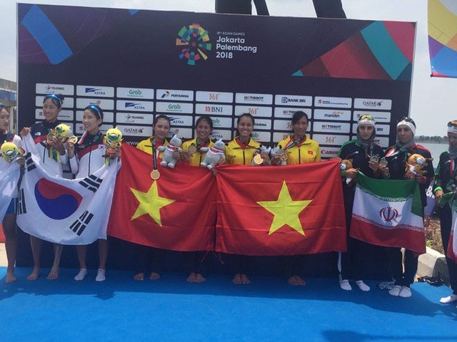Trưởng đoàn Trần Đức Phấn: “Tấm HCV Rowing đã thay đổi cục diện của đoàn Việt Nam” - 1
Rowing mang về tấm HCV đầu tiên cho Việt Nam tại Asiad 2018