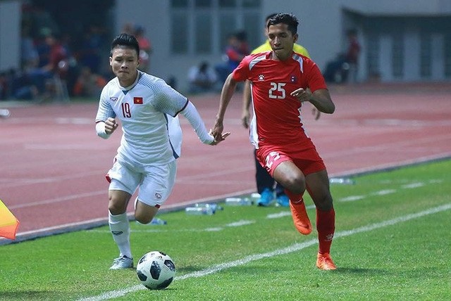 Dấu ấn của Quang Hải và cầu thủ CLB Hà Nội ở Olympic Việt Nam - 1
Quang Hải đang chơi rất nổi bật ở Olympic Việt Nam tại Asiad 2018