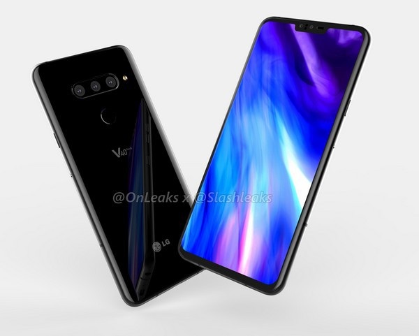 LG V40 sở hữu thiết kế không viền với phần màn hình “tai thỏ” ở cạnh trên