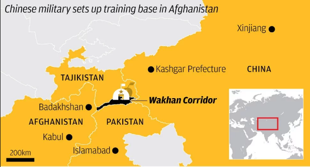 Trung Quốc xây căn cứ huấn luyện quân sự ở Afghanistan - 2 Vị trí căn cứ huấn luyện của quân đội Trung Quốc ở hành lang Wakhan (Ảnh: SCMP)