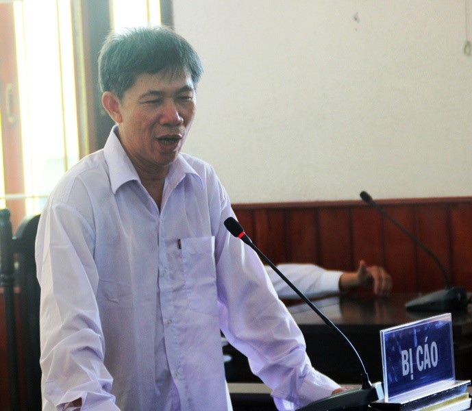 Bị cáo Khiêm tại tòa.