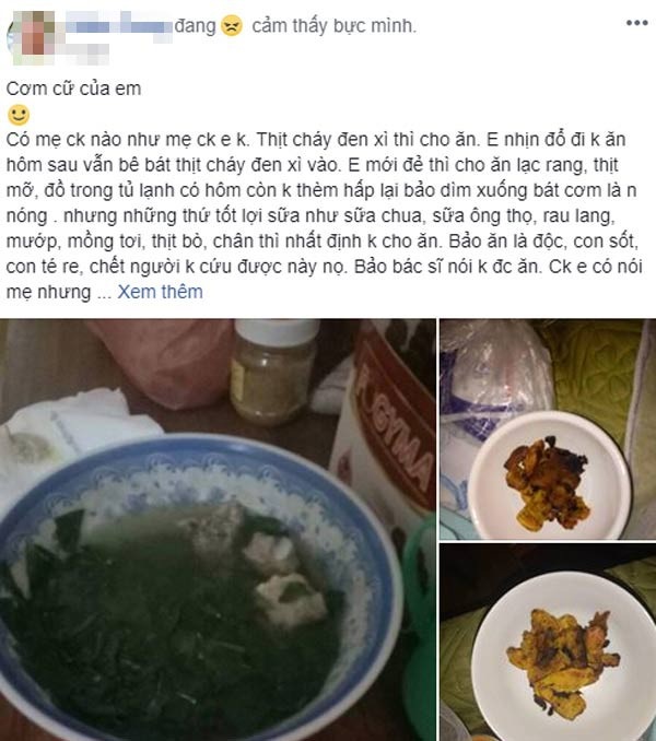 Tâm sự của bà mẹ trẻ khiến nhiều người ngậm ngùi thương cảm. Ảnh chụp màn hình