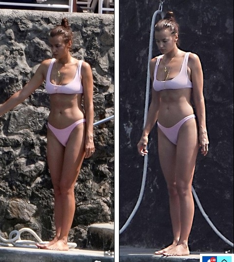 Tình cũ Ronaldo nuột nà với áo tắm 2 mảnh - 1
Irina Shayk khoe dáng thon tại Ý ngày 5/8 vừa qua