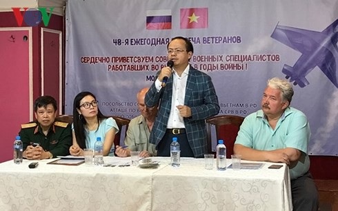 Nhân lên tình cảm các cựu chiến binh Nga từng công tác tại Việt Nam - 3
Ông Đỗ Xuân Hoàng, Chủ tịch Hội người Việt Nam tại LB Nga phát biểu.