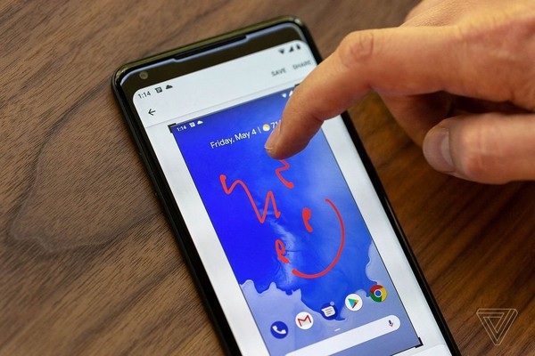 Android 9.0 P có tên gọi chính thức, bắt đầu phát hành đến người dùng - 2 Người dùng có thể chỉnh sửa trực tiếp ảnh màn hình vừa chụp được, thay vì phải nhờ đến một ứng dụng khác như trước đây