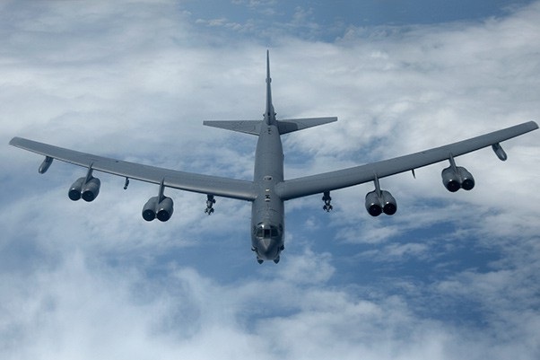 "Pháo đài bay" B-52 của Mỹ diễn tập ở biển Hoa Đông - 1
Một máy bay B-52 của Mỹ (Ảnh: Military)