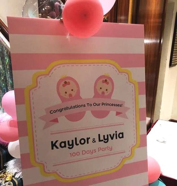 “Tình cũ” của Quách Phú Thành hạnh phúc khoe cặp sinh đôi hai gái - 6
Bữa tiệc đầy cữ của hai con gái Lâm Đại Hùng được trang hoàng với tông màu hồng chủ đạo.