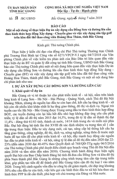 Tỉnh Bắc Giang xin xử nghiêm, khắc phục sai phạm vụ cho mượn đất làm sân tập golf - 3 Tỉnh Bắc Giang xin xử nghiêm, khắc phục sai phạm vụ cho mượn đất làm sân tập golf - 3