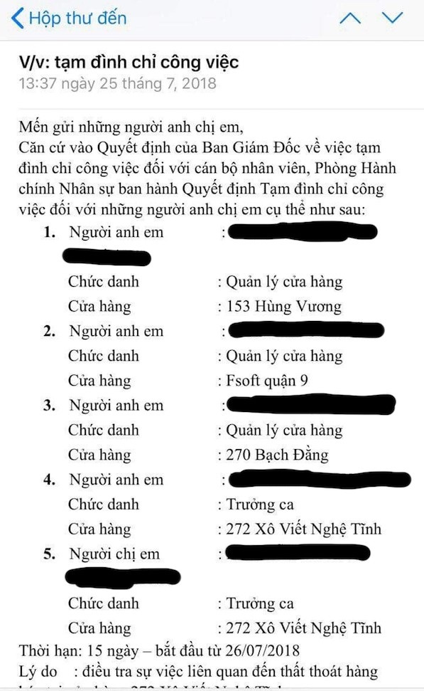 Rộ tin đình chỉ một loạt quản lý cửa hàng: Điều gì đang xảy ra ở Trung Nguyên? - 2 Rộ tin đình chỉ một loạt quản lý cửa hàng: Điều gì đang xảy ra ở Trung Nguyên? - 2