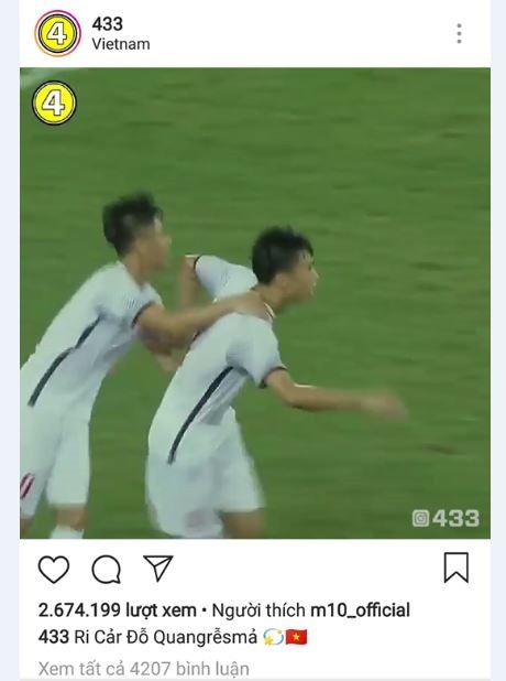 Mesut Ozil thích siêu phẩm của Đoàn Văn Hậu - 1
Bàn thắng của Đoàn Văn Hậu vào lưới Olympic Oman đã tạo nên sức hút lớn