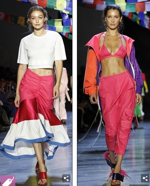 Bella Hadid khoe ngực căng tròn - 1
Gigi và em gái Bella Hadid trình diễn trong show của Prabal Gurung tại New York ngày 10/9 vừa qua