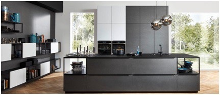 Eleganz Furniture: Bởi nội thất cũng là...“trái tim” của ngôi nhà - 5 Tủ bếp Nolte với thiết kế vượt trội về công năng và kiểu dáng. Bề mặt tủ là sự kết hợp giữa kim loại lỏng và sơn mài. Đây là hãng bếp được bình chọn là ‘Thương hiệu bếp được yêu thích nhất ở Đức năm 2017.
