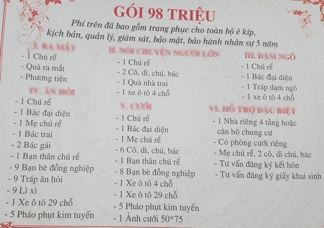 Kỳ lạ dịch vụ “thuê gấu”, “mượn soái ca” giá 4 triệu đi chơi trung thu - 3 Không chỉ có dịch vụ cho thuê người yêu, dịch vụ đám cưới giả cho thuê chú rể cũng phát triển với nhiều mức giá khác nhau.