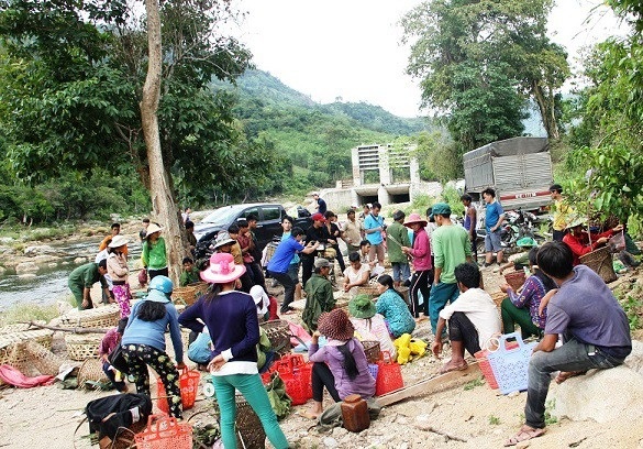 Chợ độc đáo của “công ty 2 sọt”… giữa rừng sâu - 3