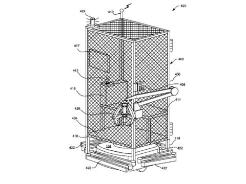 Amazon gây sốc khi lộ ý định không ai có thể tưởng tượng được - 2 Chiếc lồng được đề cập tới trong bằng sáng chế.