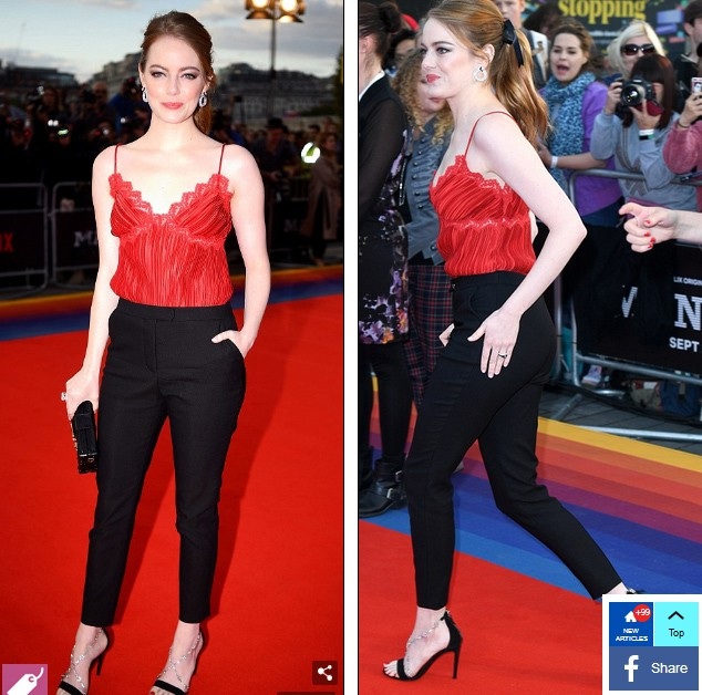 Emma Stone xinh đẹp tái xuất - 5
Cô khoe làn da trắng mịn nổi bật