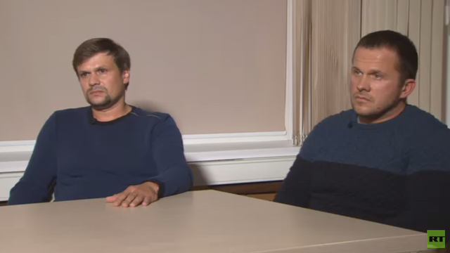 Hai điệp viên Nga bị nghi đột nhập nơi xét nghiệm chất độc Novichok - 3 Alexander Petrov và Ruslan Boshirov (Ảnh: RT)