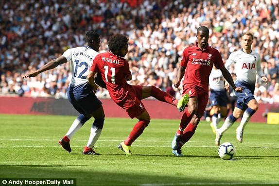 
Salah (thứ hai từ trái sang) thi đấu không hiệu quả
